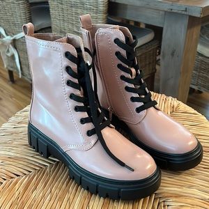 Rose/Blush Doc Marten style boots (Limelight)
